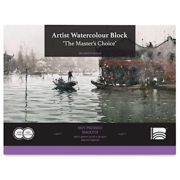 Open in modal - The Master's Choice Artist Watercolor Block - 12.2" x 16.14", Hot Press