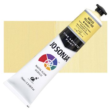 Open in modal - Jo Sonja's Artist Acrylic - Naples Yellow Hue, 2.5 oz tube and swatch