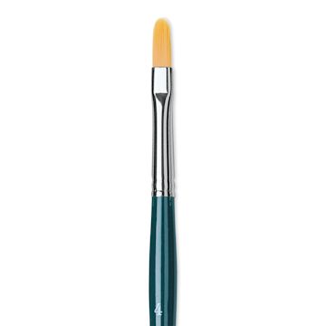Open in modal - Da Vinci Nova Brush - Filbert, Short Handle, Size 4 close up