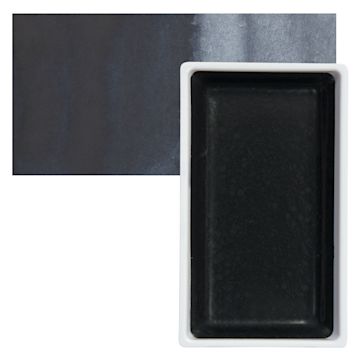 Open in modal - Kuretake Gansai Tambi Watercolor Pan - Graphite Blue pan and swatch