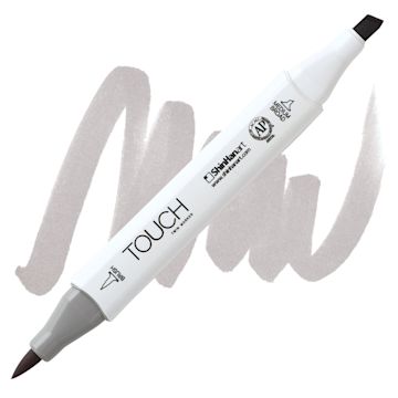 Open in modal - ShinHan Touch Twin Brush Marker - Warm Grey 2 WG2 marker and swatch