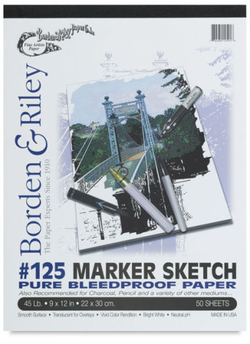 #125 Marker Sketch Pad, 50 Sheets