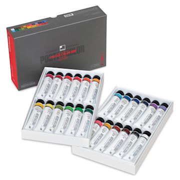 Open in modal - ShinHan Professional Poster Color Paints - Set of 24, Set A Colors, 40 ml