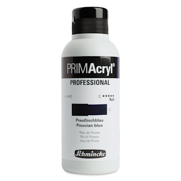 Open in modal - Schmincke Primacryl Professional Fluid Acrylic - Prussian Blue, 250 ml bottle