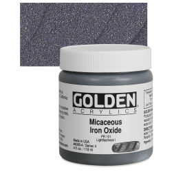 Golden Special Iridescent Acrylics - Micaceous Iron Oxide, 4 oz