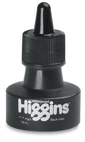 higgins india ink brush pen