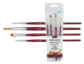 Princeton Series 4050 Heritage Synthetic Sable Brush Set- Blick Exclusive, Set of 4