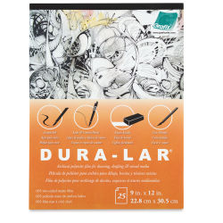 Grafix Dura-Lar Matte - Top view of cover of 9" x 12" pad