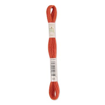 Open in modal - DMC Eco Vita Organic Wool Thread - Passion Madder, 17-1/2 yds
