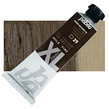 Open in modal - Pebeo XL Studio Oil Paint - Raw Umber, 37 ml tube and swatch