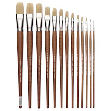 Open in modal - Escoda Futura Synthetic Bristle Brushes - Flat brushes in various sizes