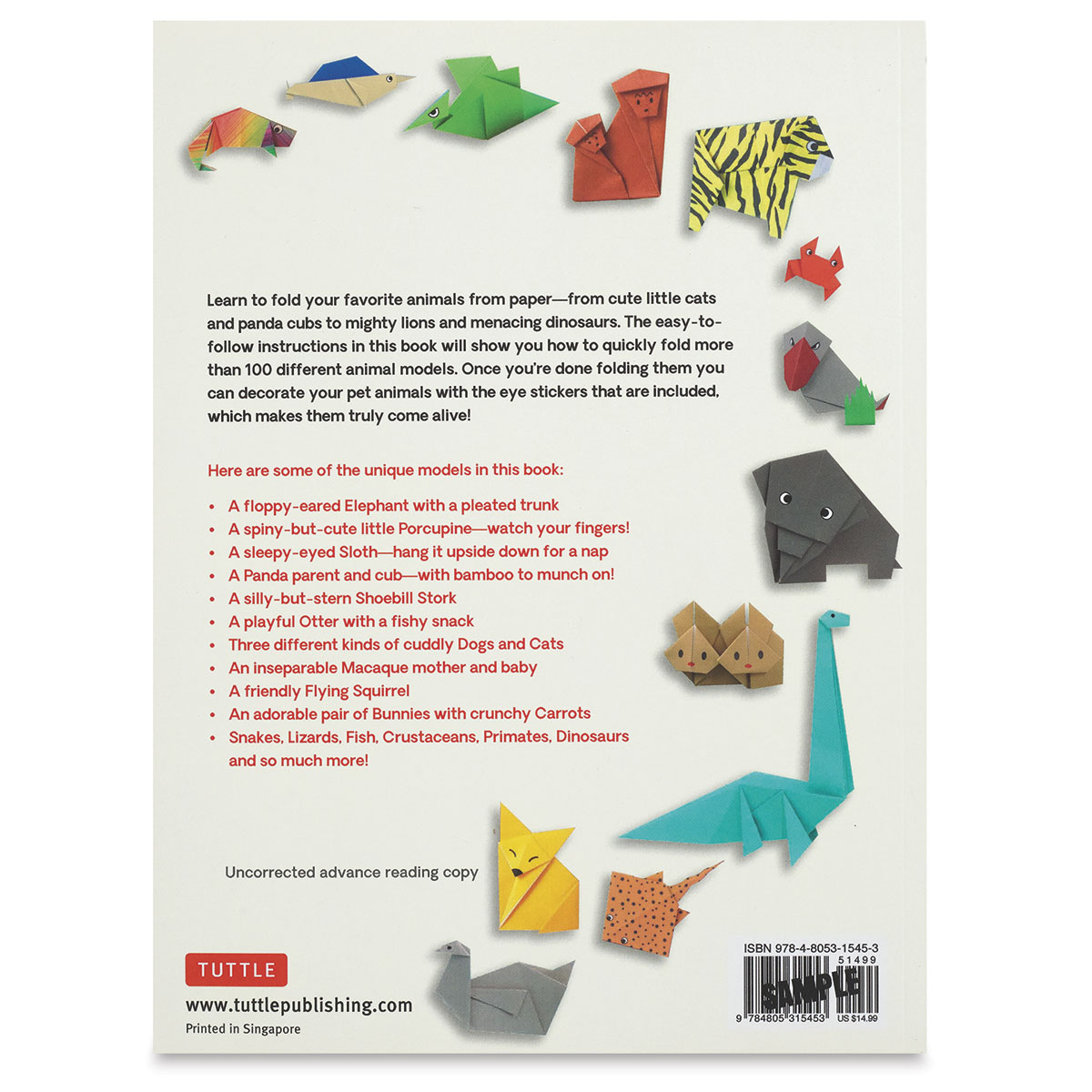 The Ultimate Book of Origami Animals (9784805315453) - Tuttle Publishing