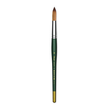 Utrecht Series 6150 Synthetic Golden Taklon Watercolor Brush - Round, Size 20, Short Handle