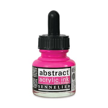 Open in modal - Sennelier Abstract Acrylic Ink - Fluorescent Pink, 1 oz