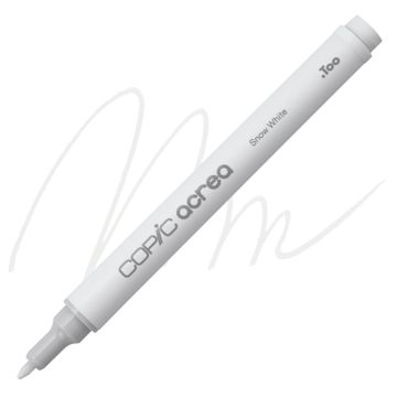 Open in modal - Copic Acrea Paint Marker - Snow White 001, marker and swatch