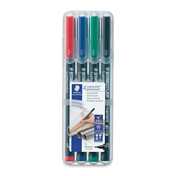 Open in modal - Staedtler Lumocolor Permanent Marker Set - Assorted, Superfine