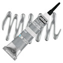 Pebeo Vitrail Paint Outliner - Silver Outliner, 20 ml tube