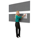 Screenflex Acoustical Panel - 82" x 22", Stone