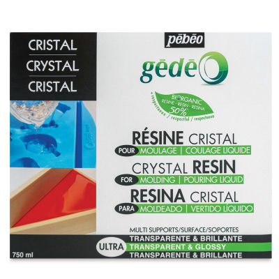 Pebeo Gedeo Bio-Based Resin - Crystal Resin, 750 ml