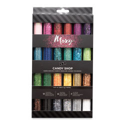 American Crafts Moxy Glitter - Candy Shop, Set of 24 (In packaging)
