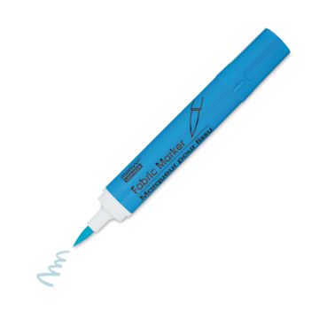 Open in modal - Marvy Fabric Brush Marker - Light Blue, single marker