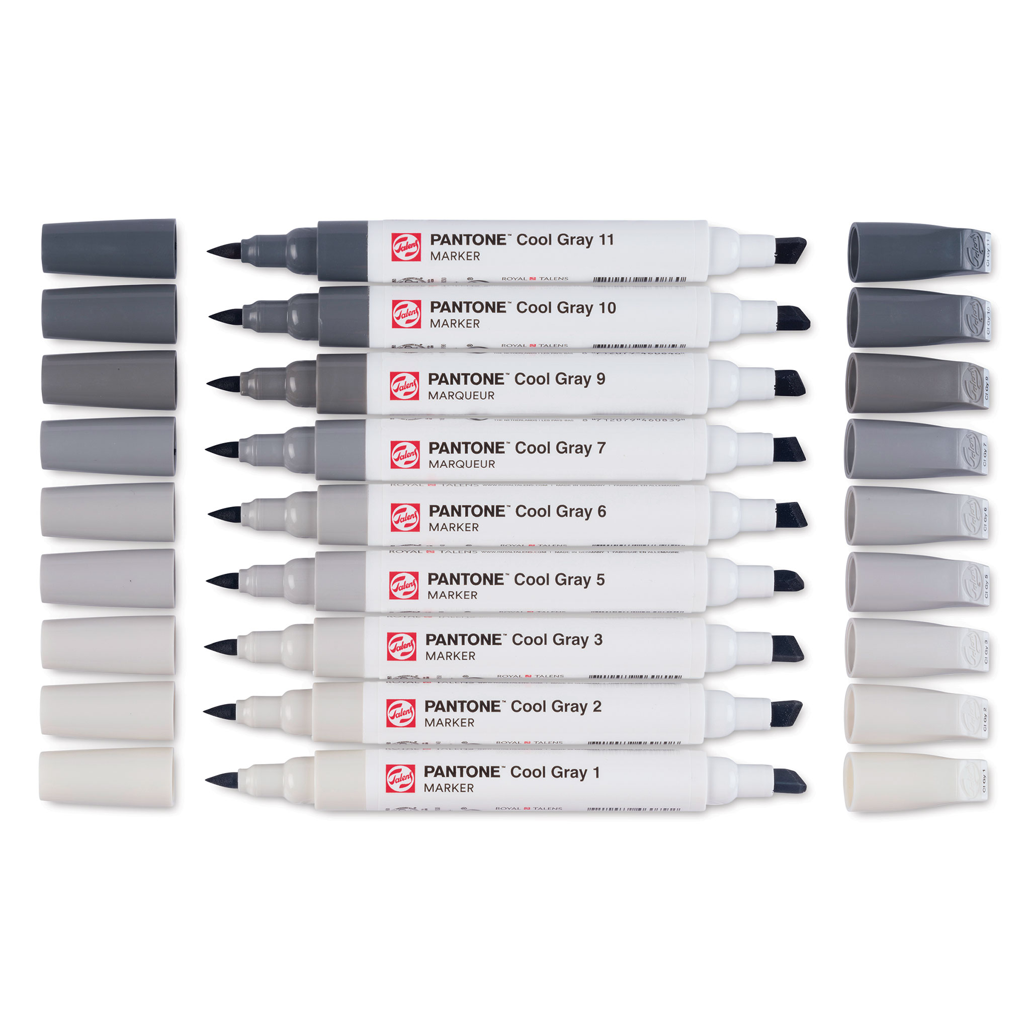 ay⭐︎⭐︎＊・W75.D25.H50cmディスプレーBOXネオジオラマ Pantone Dual Tip Markers - Cool Gray, Set of 9 | Utrecht Art
