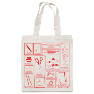 Blick Tote Bag by Maptote - Red (front of tote)