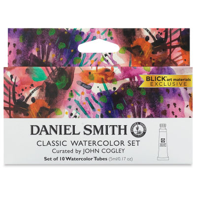 Daniel Smith Extra Fine Watercolor - Classic, Set of 10, 5 ml Tubes (Front of packaging)