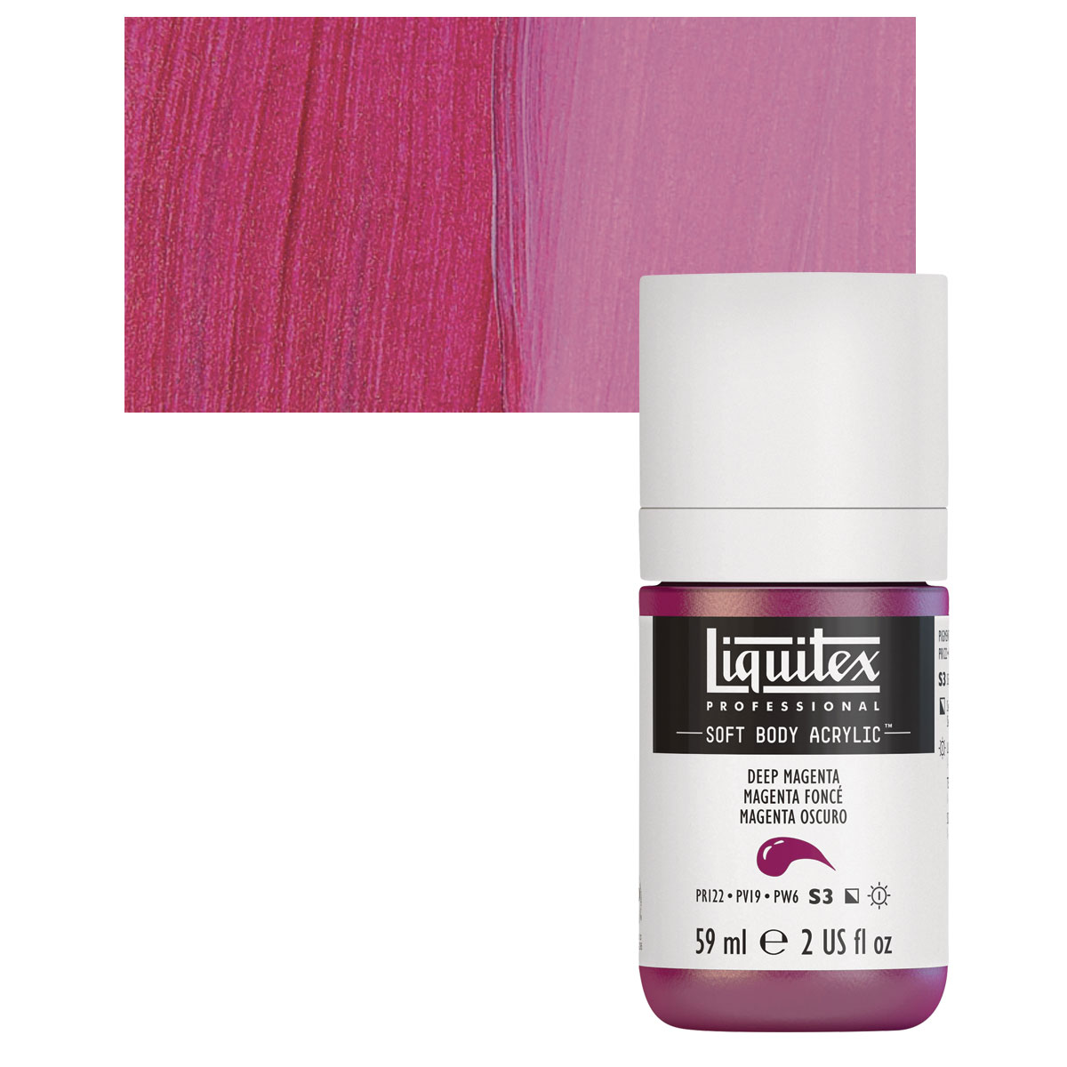 Liquitex Professional Acrylic Artist Color Paint Deep Magenta 2 oz