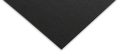 Super Black Presentation and Mounting Board - Closeup of corner of board to show color and texture