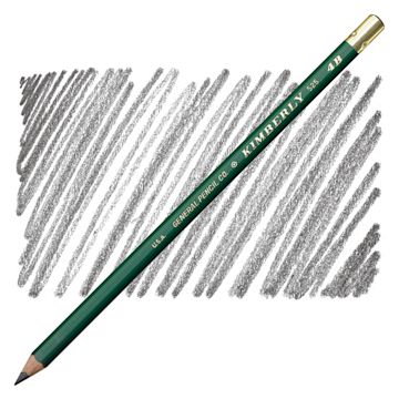 Open in modal - General's Kimberly Drawing Pencil - 4B pencil and swatch