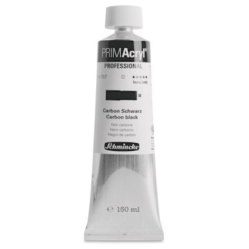Open in modal - Schmincke Primacryl Professional Acrylic Paint - Carbon Black, 150 ml Tube