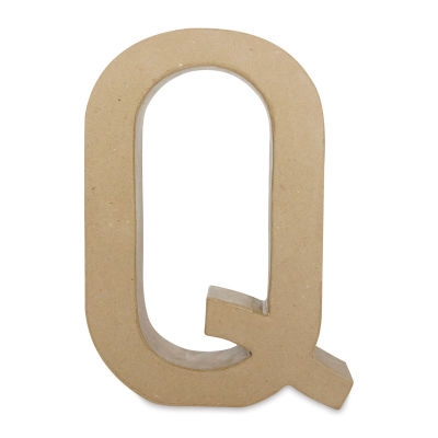 DecoPatch Paper Mache Funny Letter - Q, Uppercase, 8-1/2" W x 12" H x 2" D