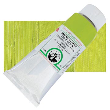 Open in modal - Old Holland Classic Oil Color - Cinnabar Green Light Extra, 125 ml tube and swatch