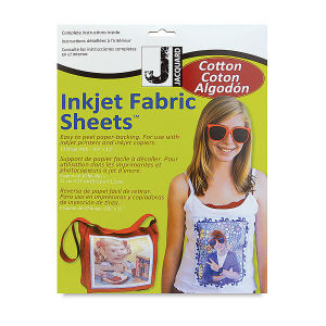 Jacquard Cotton Inkjet Fabric - Front of package of 10 sheets