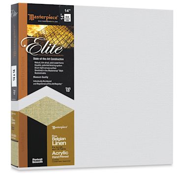Open in modal - Masterpiece Elite Portrait Smooth Canvas - 14" x 14", Acrylic Primed