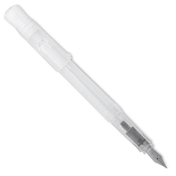 Open in modal - Pilot Kakuno Fountain Pen - Clear, Medium Nib, cap off