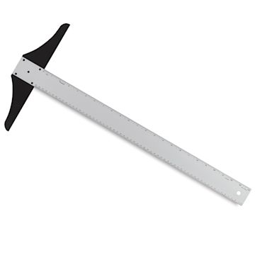 Open in modal - Alumicolor Steel Edge Point T-Square - 24", Silver