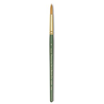 Open in modal - Princeton Good Synthetic Golden Taklon Brush - Round, Short Handle, Size 8