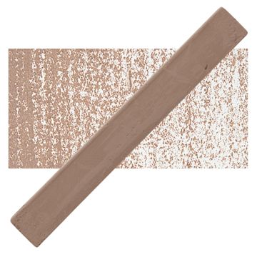 Open in modal - Holbein Artists’ Oil Pastel - Burnt Umber 3 oil pastel and swatch
