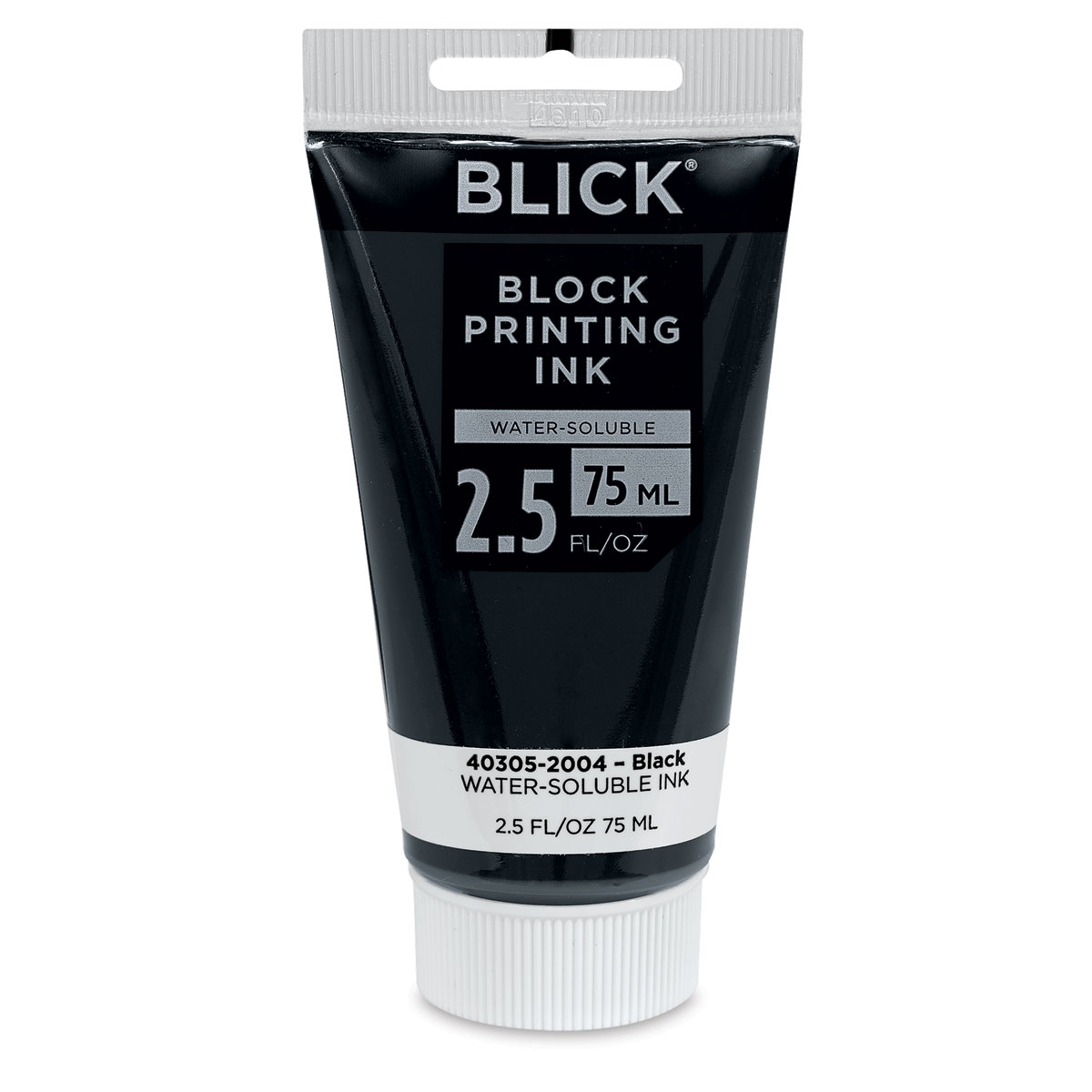 Blick Water-Soluble Block Printing Ink - Black, 2.5 oz Tube