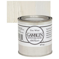 Gamblin Artist's Oil Color - Zinc White, 8 oz Can