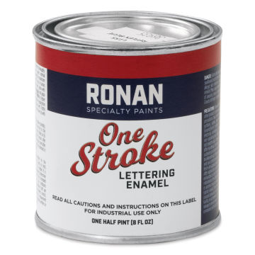 Ronan One Stroke Lettering Enamel - Reflex Blue, Half Pint