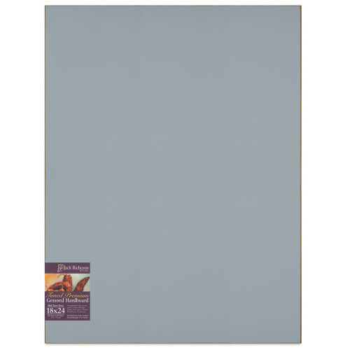 Richeson Toned Gesso Hardboard Panel - 18'' x 24'', Mid-Tone Grey
