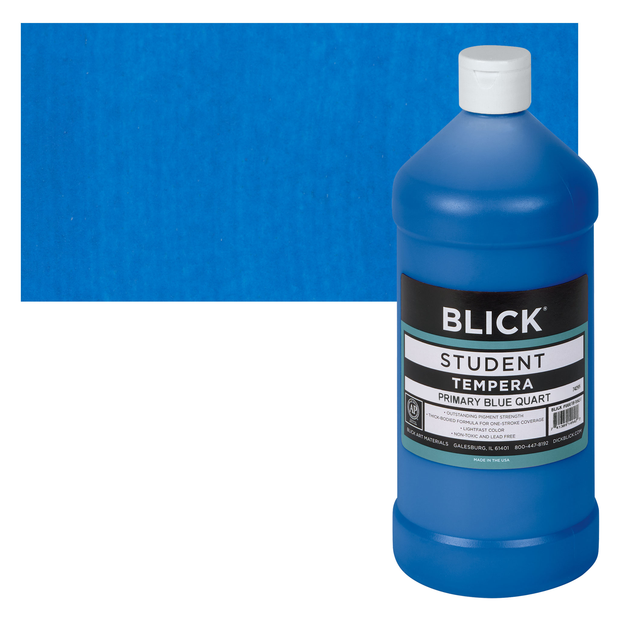 Blick Student Grade Tempera - Primary Blue, 32 oz