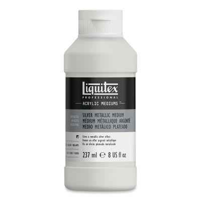 Liquitex Acrylic Effects Metallic Medium - Silver, 237 ml, Bottle