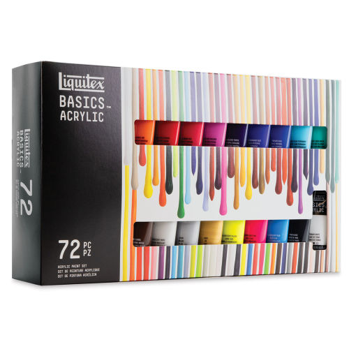Basics Watercolor Paint Set Tubes, 24 Colors, Assorted