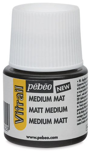 Pebeo Vitrail Paint Medium - Matte 45 ml bottle shown