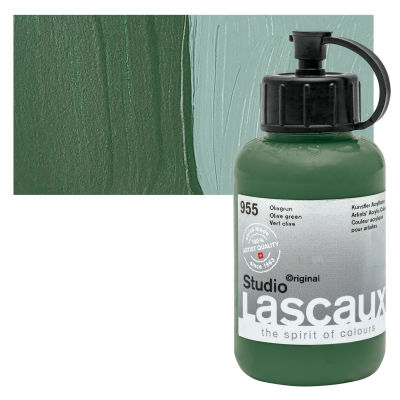 Lascaux Studio Acrylics - Olive Green, 85 ml bottle