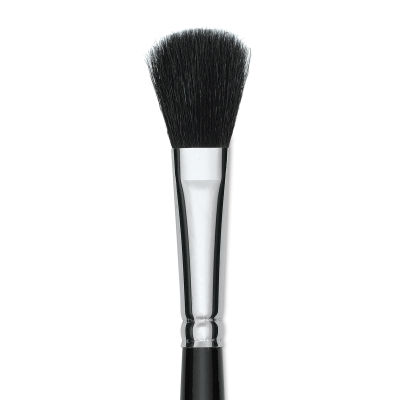 Silver Brush Black Goat Silver Mop Brush - Oval, Size 1/2", Short Handle (close-up)